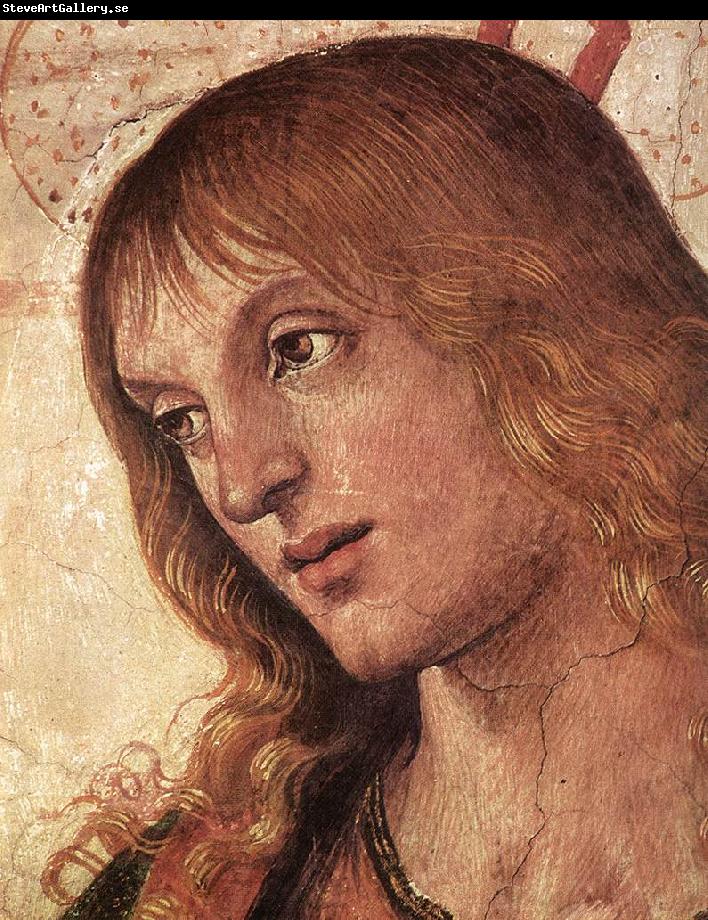 PERUGINO, Pietro Christ Handing the Keys to St. Peter (detail) af